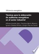 libro Técnicas Para La Elaboración De Auditorías Energéticas En El Sector Industrial (serie Eficiencia Energética)