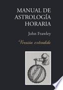 libro Manual De Astrologia Horaria Version Extendida