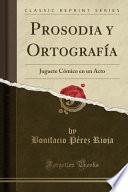 libro Prosodia Y Ortografía