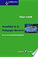 libro Actualidad De La Pedagogía Libertaria