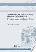 libro Descentralización De La Enseñanza Y Derechos Fundamentales