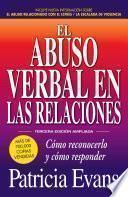 libro El Abuso Verbal En Las Relaciones, Tercera Edicion Ampliada