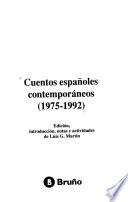 libro Cuentos Españoles Contemporáneos