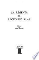 libro La Regenta De Leopoldo Alas