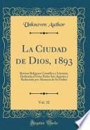 libro La Ciudad De Dios, 1893, Vol. 32