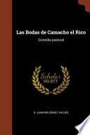 libro Las Bodas De Camacho El Rico: Comedia Pastoral