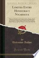 libro Limites Entre Honduras Y Nicaragua