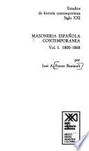 libro Masonería Española Contemporánea