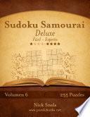libro Sudoku Samurai Deluxe   De Fácil A Experto   Volumen 6   255 Puzzles