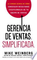libro Gerencia De Ventas. Simplificada.
