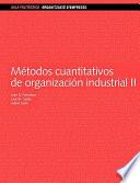 libro Métodos Cuantitativos De Organización Industrial Ii