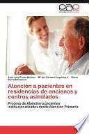 libro Atención A Pacientes En Residencias De Ancianos Y Centros Asimilados