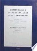 libro Comentario A Las Sentencias De Pedro Lombardo