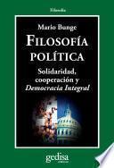 libro Filosofía Política