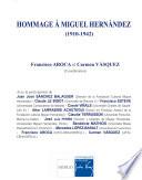 libro Hommage à Miguel Hernández