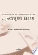 libro Introducción Al Pensamiento Social De Jacques Ellul
