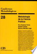 libro Metodología De La Ciencia Política