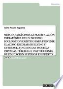 libro Metodologia Para La Planificacion Estratégica De Un Modelo Ecologico/holistico Para Prevenir El Acoso Escolar En Las Escuel