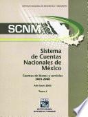 libro Scnm. Sistema De Cuentas Nacionales De México. Cuentas De Bienes Y Servicios 2003   2008. Año Base 2003. Tomo I