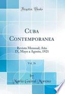 libro Cuba Contempora ́nea, Vol. 26