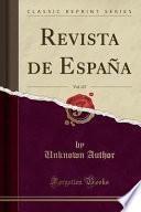 libro Revista De Espana, Vol. 127 (classic Reprint)