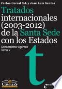 libro Tratados Internacionales (2003 2012) De La Santa Sede Con Los Estados